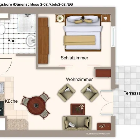 Duenenschloss Duenenschloss 2-02 Апартаменты